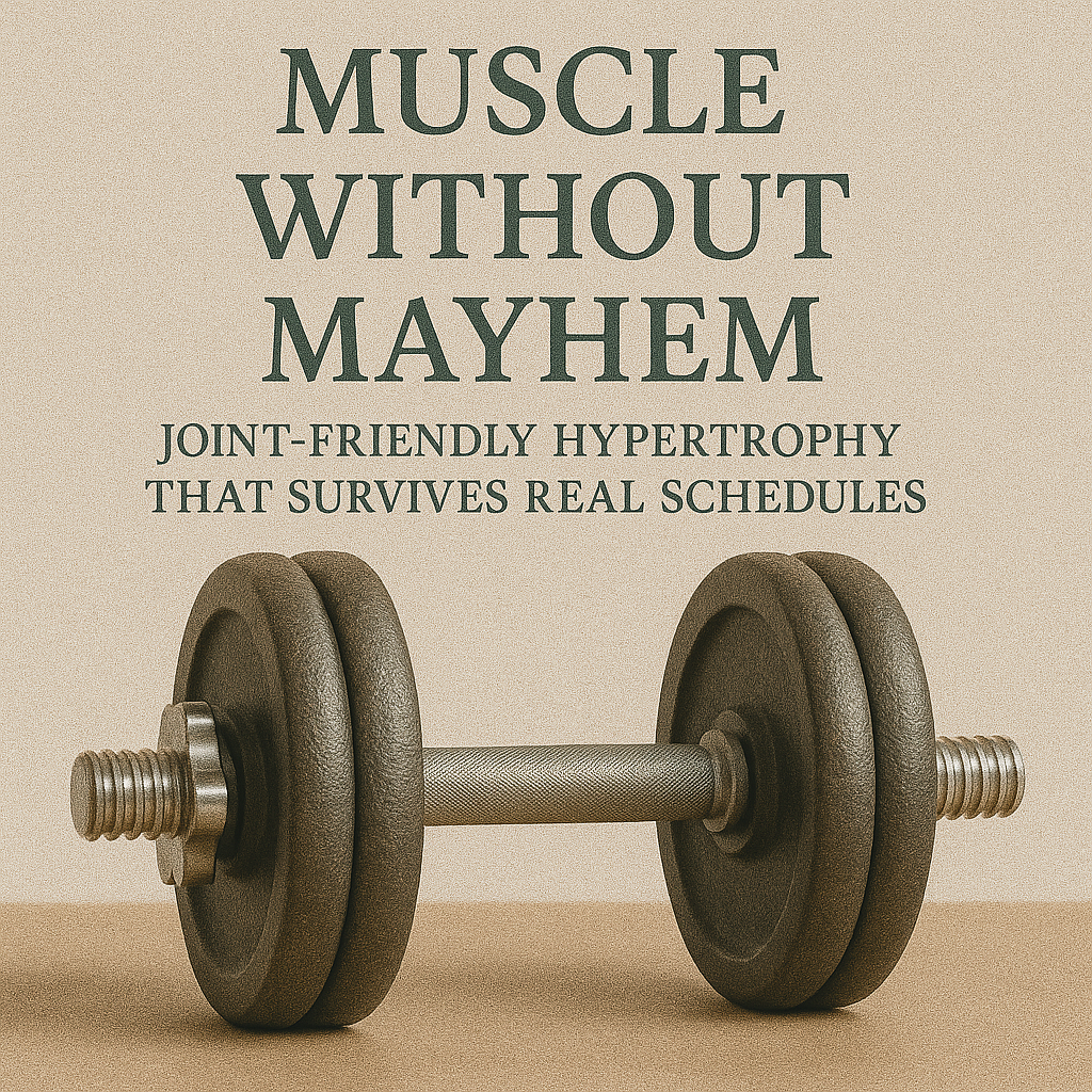 Muscle Without Mayhem: Joint-Friendly Hypertrophy that Survives Real Schedules
