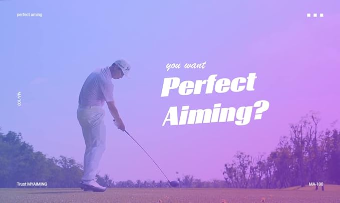 See Directions Digitally! Golf Aiming Device White