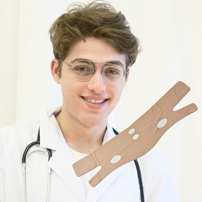 V Line Lifting Mask Chin Strap for Sleeping, Face Lifting Strap, Chin Strap, Jawline Shaper, Jaw Strap, Double Chin Reducer,Face Lift Tape & Snoring Solution (Pinkk)