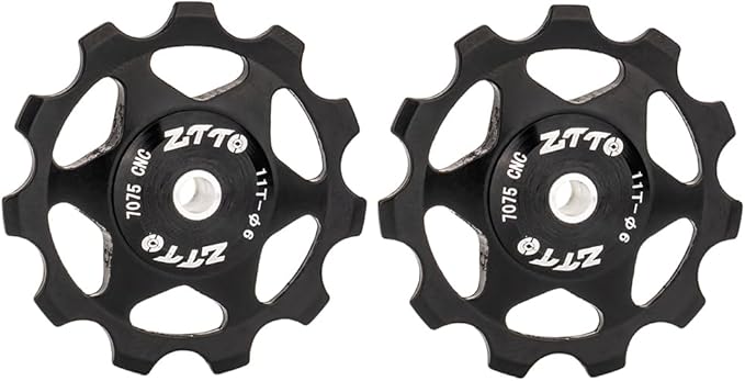 ZTTO Guide Pulley Bike Rear Derailleur Pulley Wheels, Colorful Aluminum Alloy 11T 13T CNC Road Bike Guide Roller Bicycle Derailleur 4mm 5mm 6mm for MTB, Road Bike