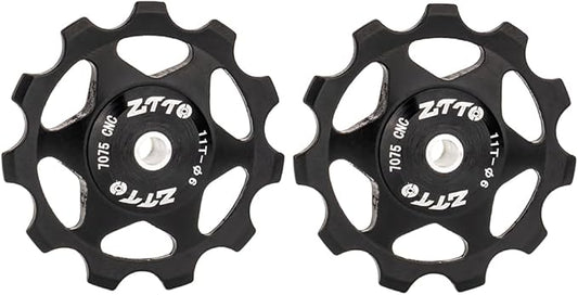 ZTTO Guide Pulley Bike Rear Derailleur Pulley Wheels, Colorful Aluminum Alloy 11T 13T CNC Road Bike Guide Roller Bicycle Derailleur 4mm 5mm 6mm for MTB, Road Bike