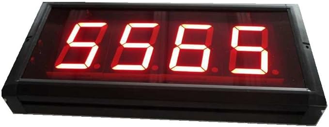 AZOOU 3-inch High Character LED Counter Digital Countdown/up Three Buttons Red Color
