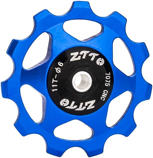 ZTTO Guide Pulley Bike Rear Derailleur Pulley Wheels, Colorful Aluminum Alloy 11T 13T CNC Road Bike Guide Roller Bicycle Derailleur 4mm 5mm 6mm for MTB, Road Bike