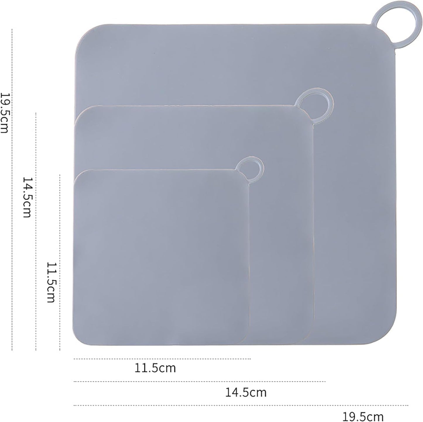 Silicone Tub Stopper Floor Drain Cover, 2 Pieces Sewer Anti-Odor Mat Deodorizing Drain Plugs for Kitchen,Bathroom and Laundry(5x5inch) Grey