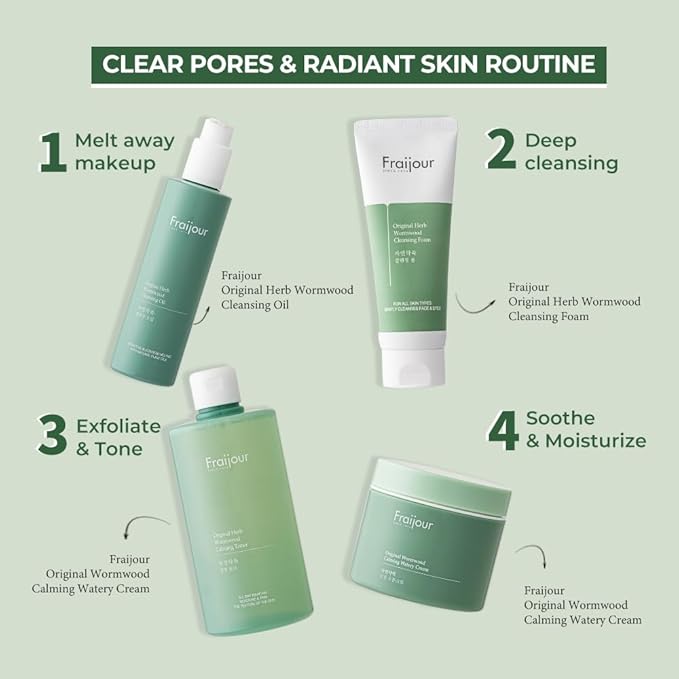 Original Wormwood Calming Watery Cream – Korean Lightweight Gel Moisturizer for Oily, Combination & Sensitive Skin, Hydrating Aloe & Squalane, Non-Greasy, Quick Absorbing, 3.38 oz.