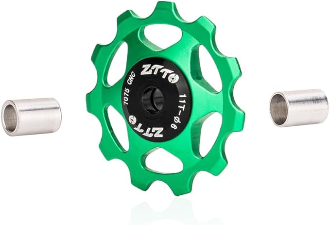 ZTTO Guide Pulley Bike Rear Derailleur Pulley Wheels, Colorful Aluminum Alloy 11T 13T CNC Road Bike Guide Roller Bicycle Derailleur 4mm 5mm 6mm for MTB, Road Bike