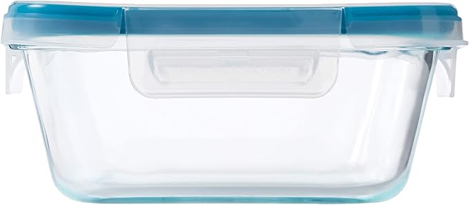 Snapware Total Solutions (12 Pack, 1, 2 & 4 Cup) Glass Food Storage Containers Set, Airtight & Leakproof Locking BPA-Free Lids, Freezer Dishwasher Microwave Safe