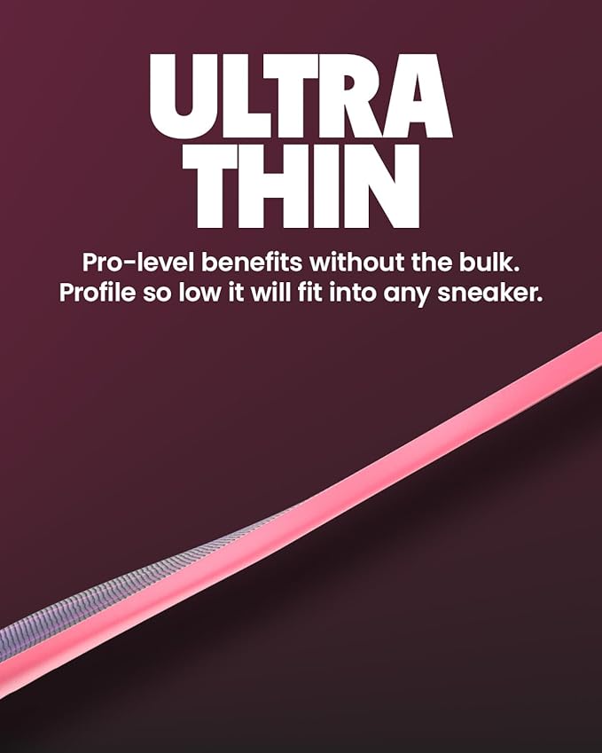 MOVE Baseline - All-Purpose Insoles - Sock Liner - Ultra Thin Shock Absorption - Maximum Freedom of Movement and Energy Return Cleats, Shoes, Running, Basketball, Baseball (M9-9.5/W10.5-11)