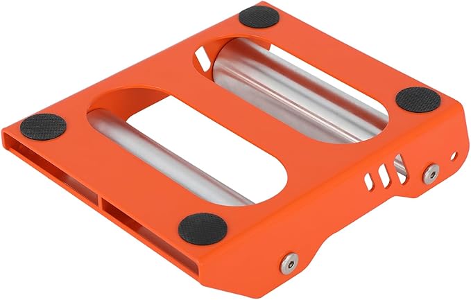 Motorcycle Wheel Cleaning Stand 600 Capacity Paddock Roller Stand Universal for Tire Cleaning Chain Lubrication for Dirt Pit Street Bike Orange