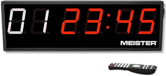 Meister GoHard Large 26" Gym Clock, Race & Interval Timer