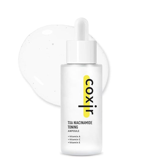 coxir TXA Niacinamide Toning Ampoule – Korean Face Serum with Tranexamic Acid & Vitamin C for Even Skin Tone, Radiance & Hydration – Calming and Lightweight – 50ml/1.69 fl.oz