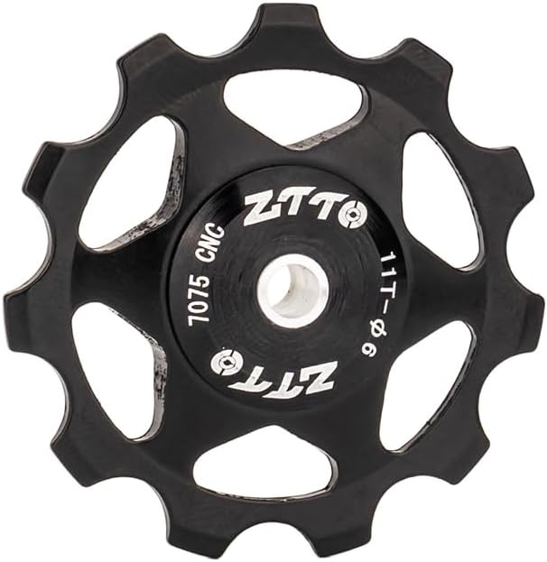 ZTTO Guide Pulley Bike Rear Derailleur Pulley Wheels, Colorful Aluminum Alloy 11T 13T CNC Road Bike Guide Roller Bicycle Derailleur 4mm 5mm 6mm for MTB, Road Bike