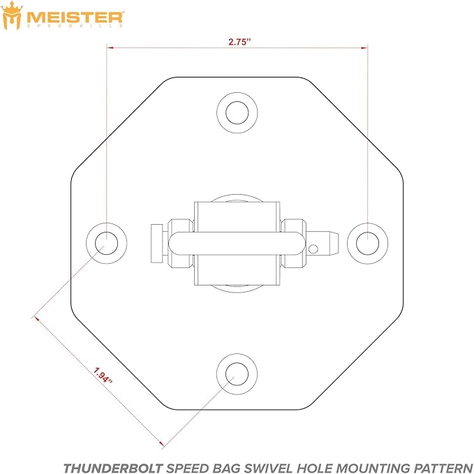Meister SpeedKills Thunderbolt Triple-Bearing Speed Bag Swivel