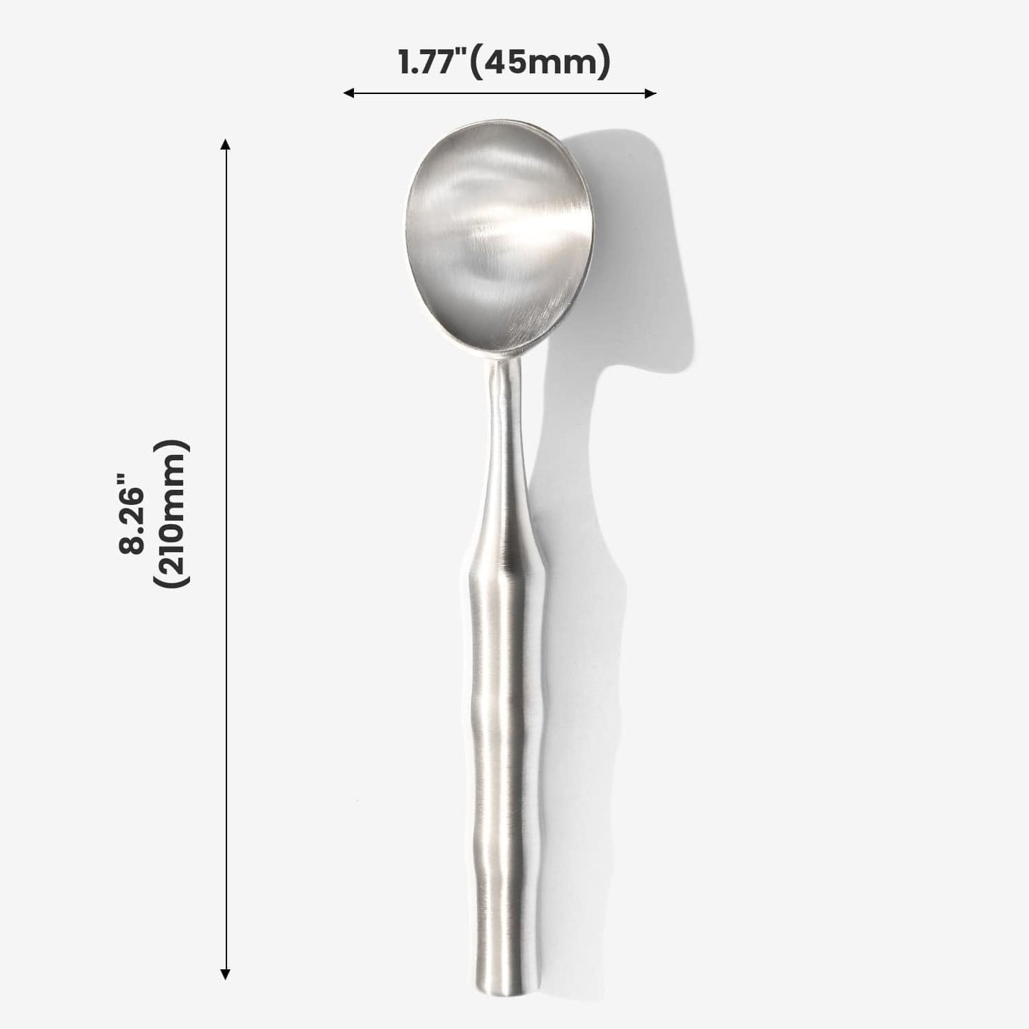 304 Stainless Steel Ice Cream Scoop, All Metal Ice Cream Scooper One-Piece Design, Heavy Duty Scoops with Comfortable Non-Slip Handle, Dishwasher Safe, Summer Gift