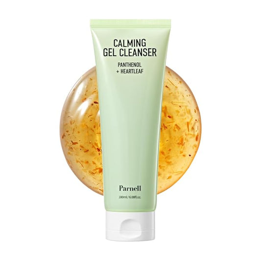 Parnell Panthenol Heartleaf Calming Gel Cleanser | 180ml / 6.08 fl.oz, soothing & moisturizing cleanser, korea skin care, korea beauty