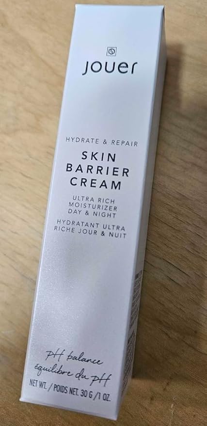 Jouer Skin Barrier Cream - Skin Barrier Repair Moisturizer - Hydrating Hyaluronic Acid DD Cream - Wrinkle Cream - Anti Aging Night Face Cream with Alpha Lipoic Acid and Coq10-2 oz