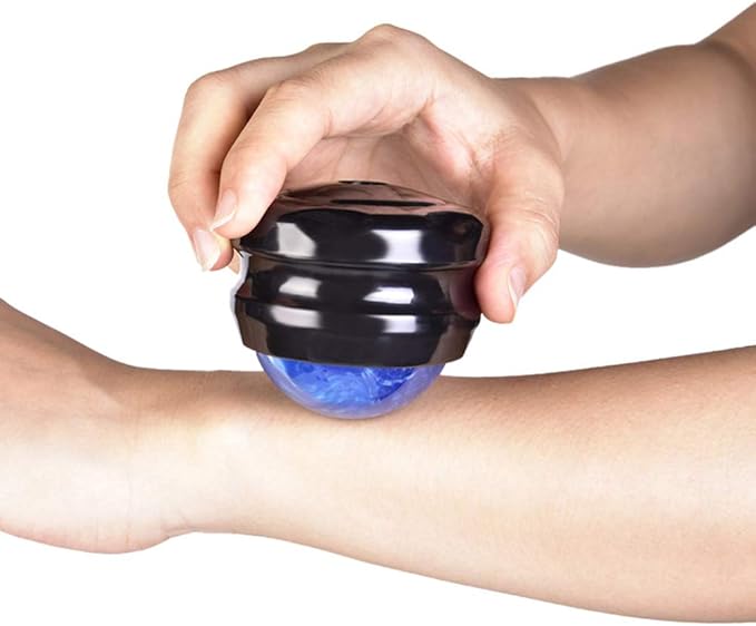 Massage Roller Ball,2-Pack Handheld Massage Therapy and Relax Tool for Sore Muscles,Joint Pain Relief Relaxing,Full Body Deep Tissue Massage(Blue&Purple)