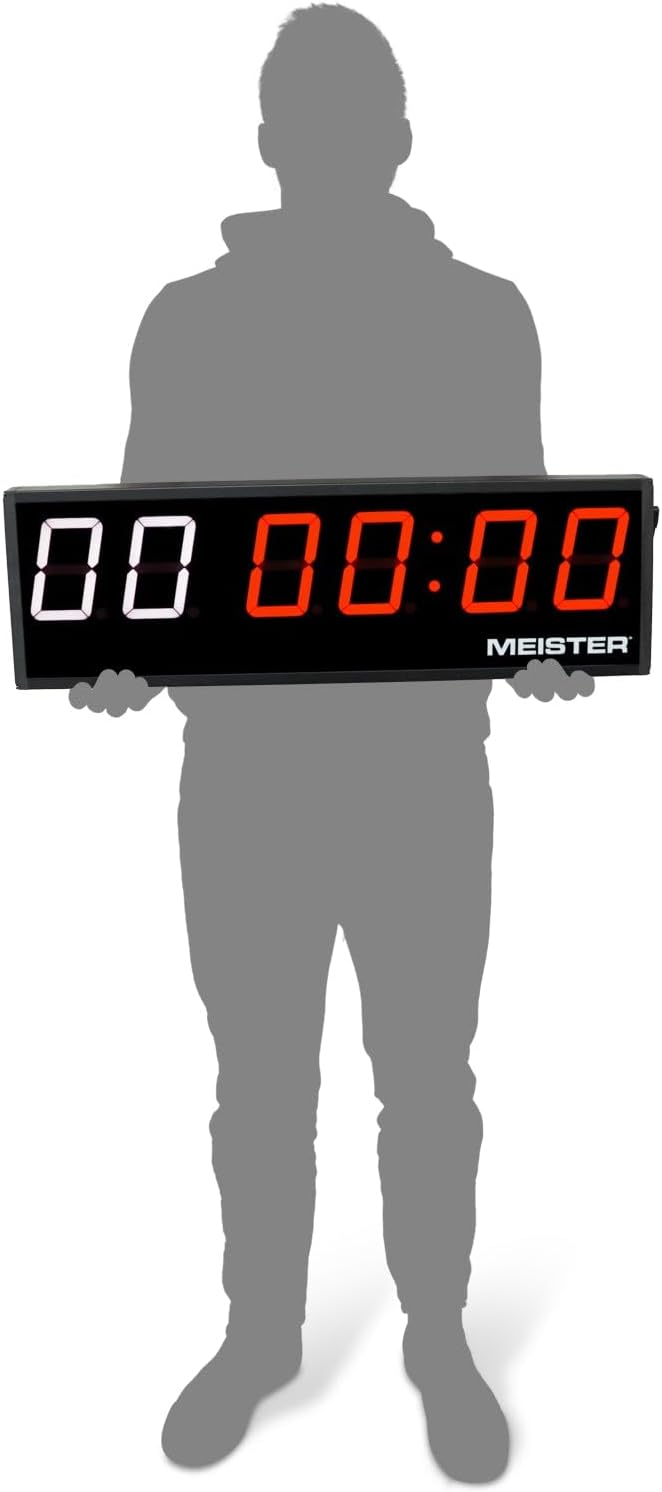 Meister GoHard Large 26" Gym Clock, Race & Interval Timer