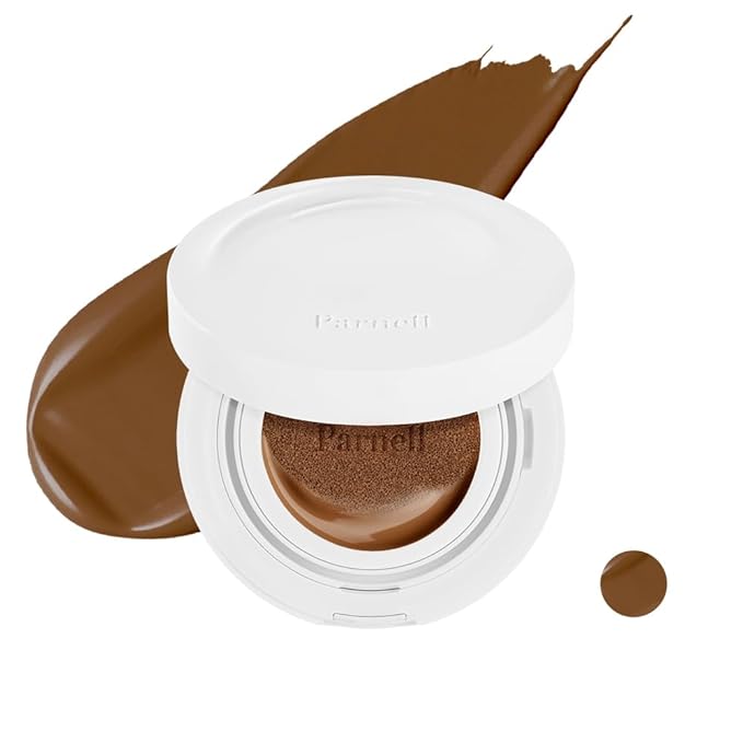 Parnell Cicamanu Serum Cushion - Moisturizing Foundation for Soothing, Coverage, Glass Skin and Lightweight for Sensitive and Dry Skin Pearl Skin (0.52 Fl Oz) (43N)