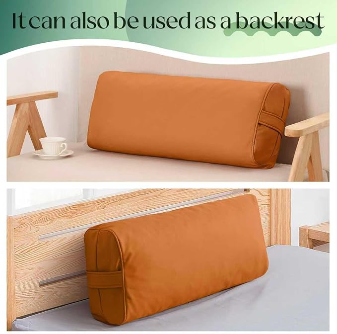 Premium Crushed Sponge Yoga Bolster Pillow for Yin Yoga, Restorative & Meditation - Rectangular Cushion