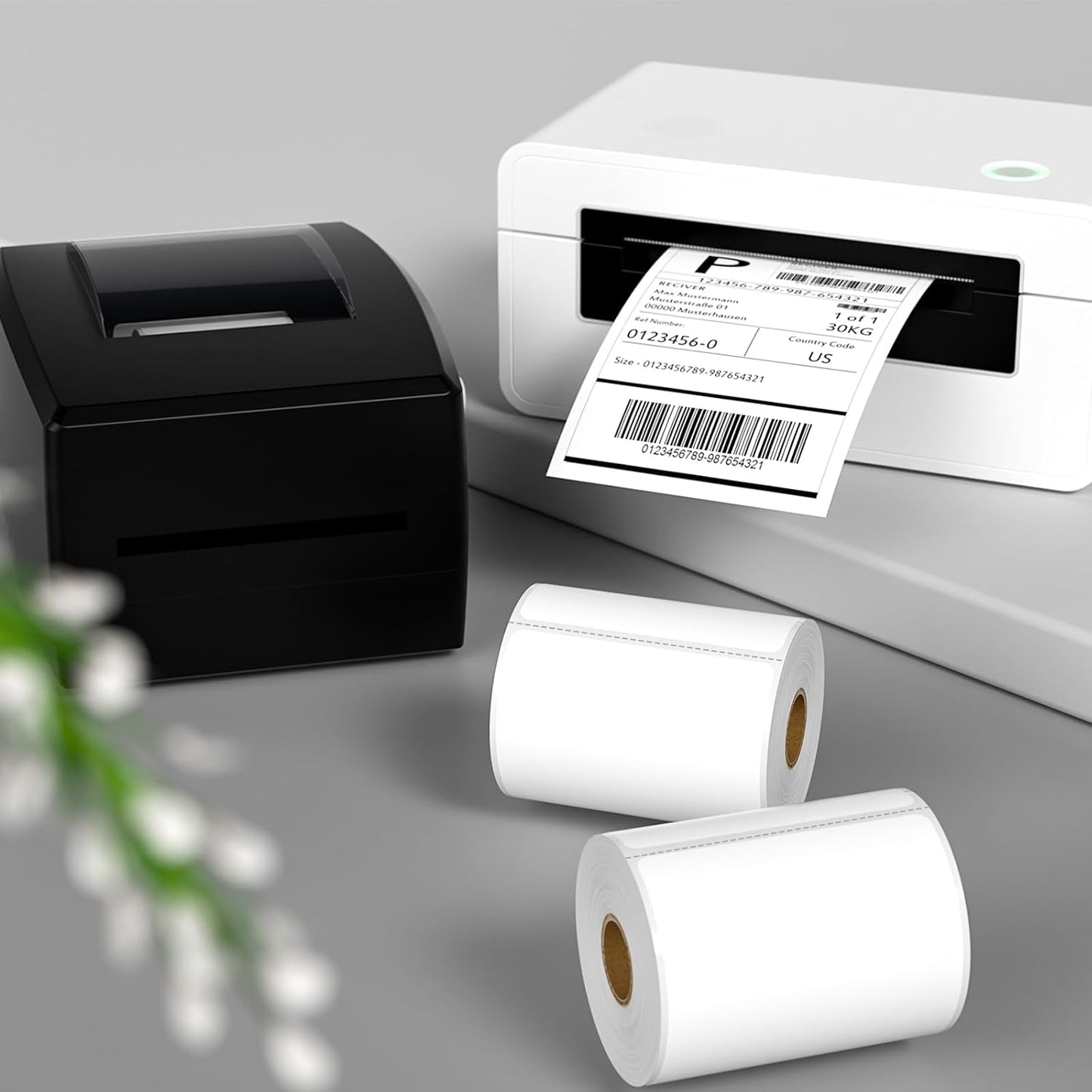 FungLam 4"X6" Thermal Shipping Labels, 5000 Labels, 20 Rolls, Compatible with Rollo, Munbyn, iDPRT Thermal Printers