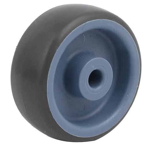 uxcell 2-inch Diameter TPR Wheel 6.35mm Bore Trolley Caster Pulley Roller 4pcs