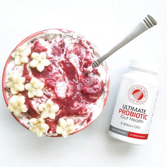 Silver Fern Ultimate Probiotic 2-Pack โ Probiotics for Women & Men โ 8 Billion CFU Spore-Forming Gut Health Supplement โ DNA Verified, Vegan Probiotic, Shelf-Stable, High Survivability โ 120 Capsules