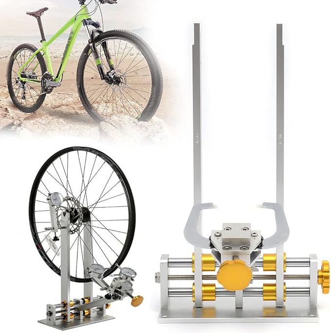 LYNICESHOP Wheel Truing Stand, 10"-29" Bicycle Wheel Truing Stand Bike Hub Maintenance Platform Repair Tool Kit Professional Bicycle Wheel Repair Truing Bearing Stand