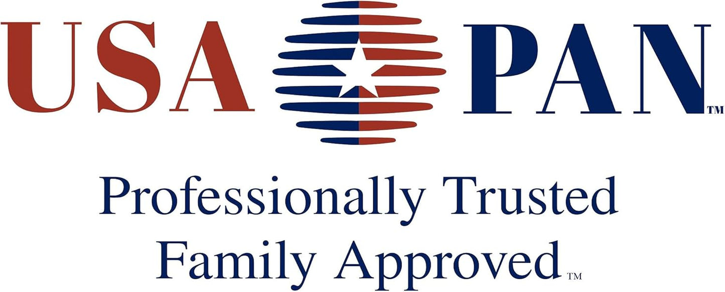 USA Pan Bakeware Mini Sheet Baking Pan Warp Resistant with Nonstick Quick Release Coating, Aluminzed Steel, Set of 2