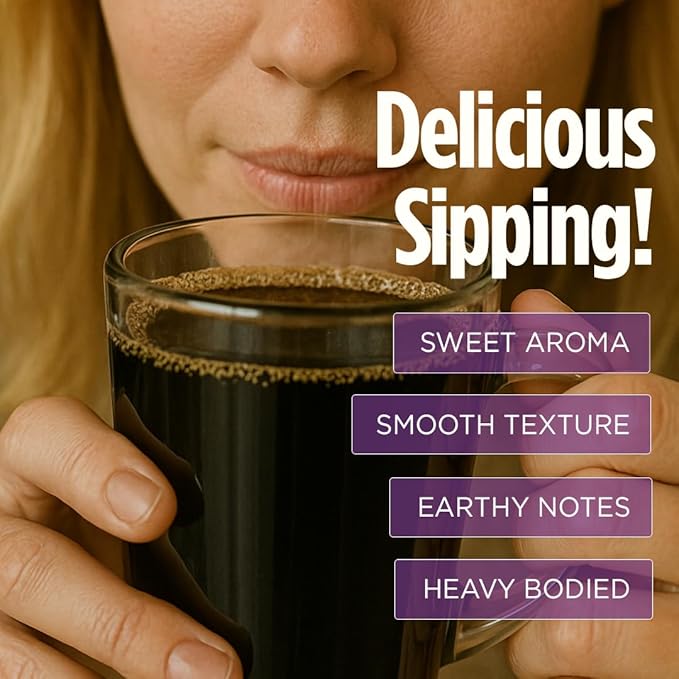 VitaCup Focus Mushroom Coffee Grounds, Vanilla Flavored Coffee with Lions Mane, Chaga, B Vitamins, D3, Boost Focus, Immunity, Memory & Clarity, Medium Dark Roast, 100% Arabica Specialty, 3 bags, 10 oz each