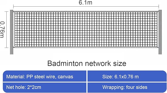 Volleyball Net Outdoor, Portable Volleyball Net Pole for Backyard, Badminton Net Set for Tennis with Wheels, Carry Bag,Volleybal/Badminton Poles & Net with Base Outdoor Training