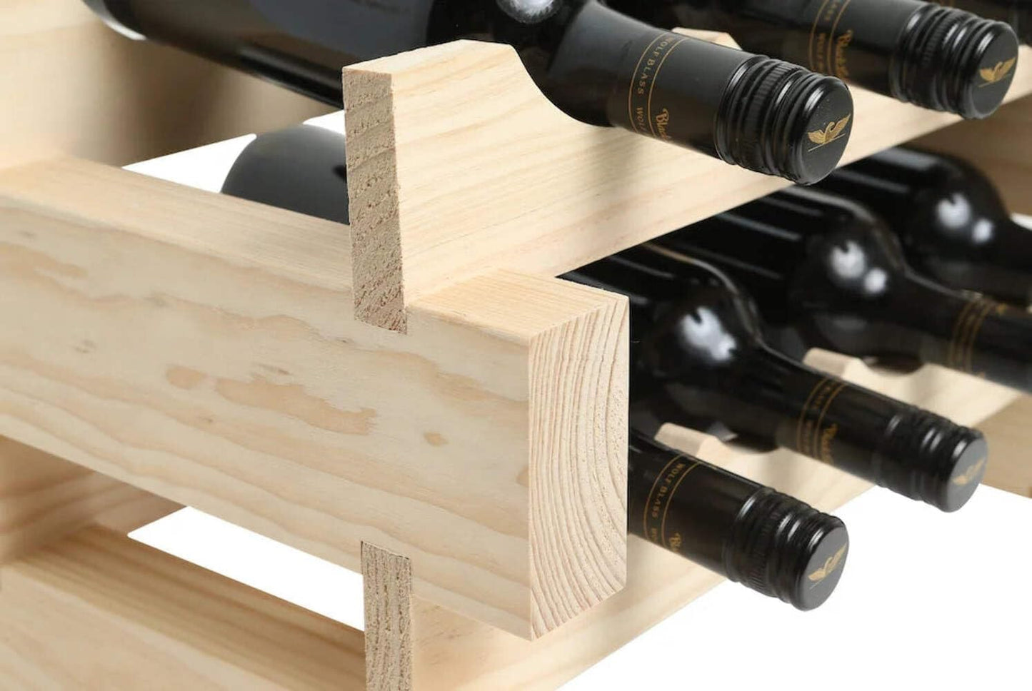 216 Bottle Wine Rack Dark Stain