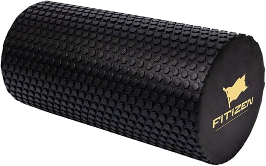 FitNation Foam Roller – High-Density Foam Muscle Roller – Textured Foam Rollers for Muscle Massage, Stretching, Pilates, Yoga