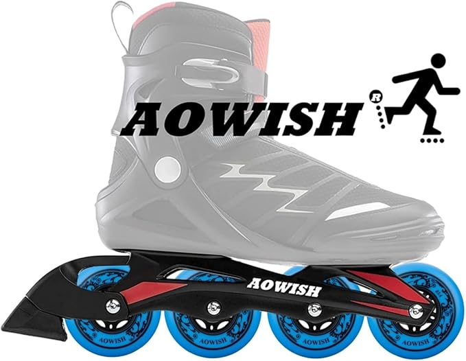 8-Pack Inline Skate Replacement Wheels 85A Outdoor Asphalt Formula Roller Blades Wheels Indoor Roller Blades Wheels with Bearings ABEC-9 & Floating Spacers