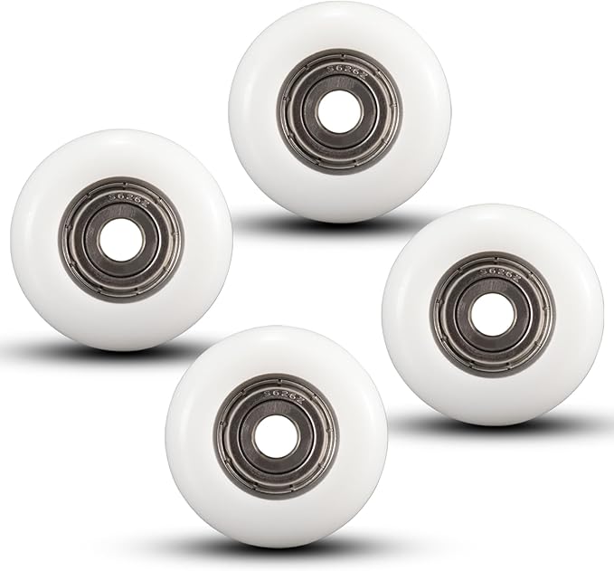 Total Gym Replacement Set of 4 Wheels/Rollers for Models 2000, 3000, Some 3000 XL, and a Few Very Early XL(White)