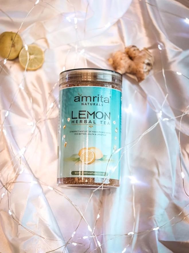 Amrita Naturals Hridya Shakti Herbal Tea Arjun Bark Instant Blend 250g x 2 Pack Caffeine Free Vegan Gluten Free No Artificial Additives Natural Plant Based Herbal Tea Powder