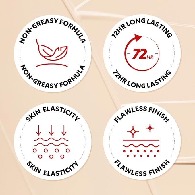 TIRTIR Mask Fit Red Cushion Foundation | Full coverage, Weightless, Skin fit, Satin Glow Finish, Korean Makeup, beauty, Tattoo cover up, Buildable (#13W Cream, 0.63 Fl Oz)