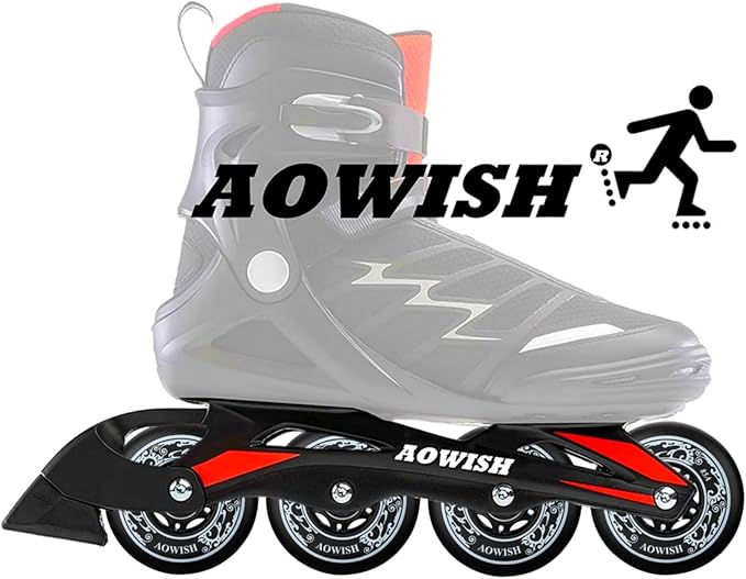 8-Pack Inline Skate Replacement Wheels 85A Outdoor Asphalt Formula Roller Blades Wheels Indoor Roller Blades Wheels with Bearings ABEC-9 & Floating Spacers