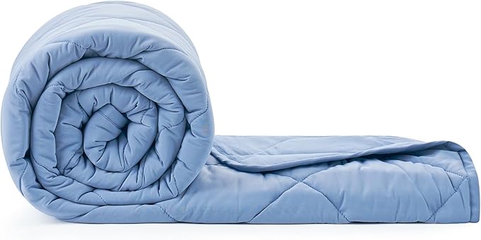 Cozy Bliss Cooling Blanket for Hot Sleepers, Q-Max 0.4 Cooling Comfort for Girls Boys, Cold Blankets for Night Sweats Sleeping, Ultra-Cool Lightweight Breathable Summer Blanket for Travel