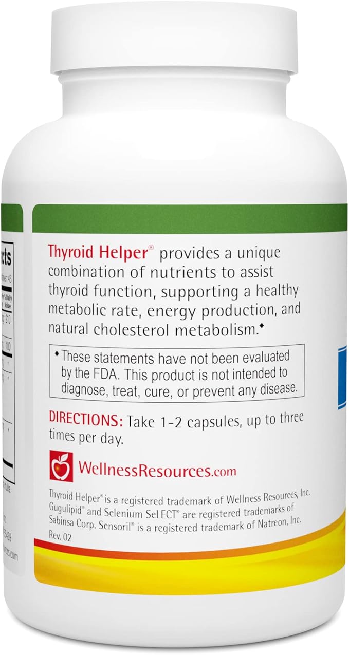 Thyroid Helper - Natural Supplement for Metabolism & Energy (90 Capsules)