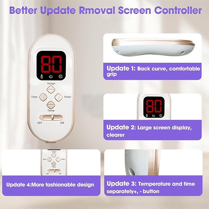 Natural Jade and Tourmaline Heat Far Infrared Sauna Blanket with Remote Control for Exercise Recovery Heating Detox 2-Zone Double Zipper Digital Display Portable Saunas for Home Relaxation