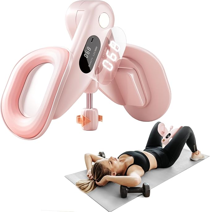 Thigh Master Hip Trainer Kegel Exerciser, Pelvic Floor Muscle Trainer for Women and Inner Thigh Exercise Workout for Men, Thigh & Hip Strengtheners for Home Gym Workout