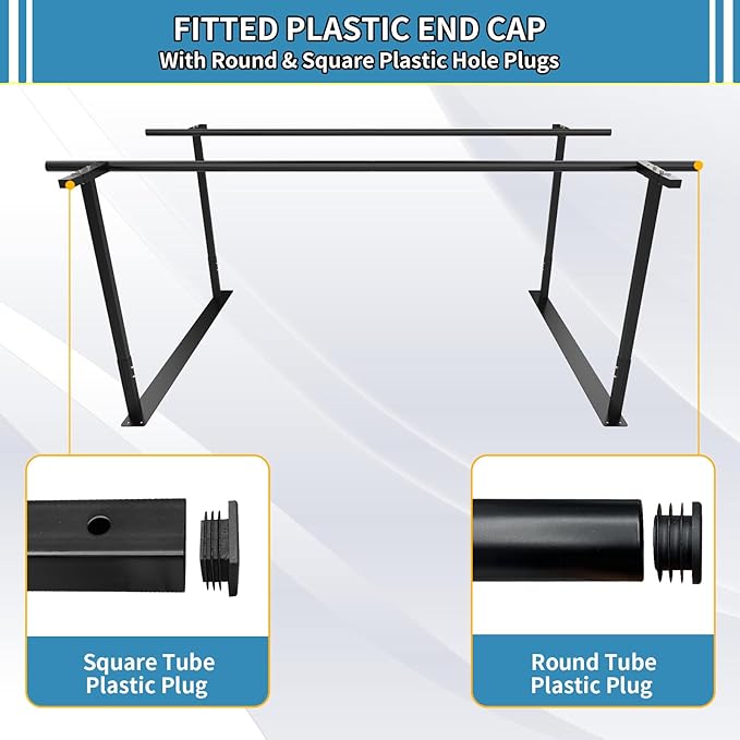 Physical therapy parallel bars, Walking assist bar for rehab & walking balance issues, Adjustable height & width (8FT)