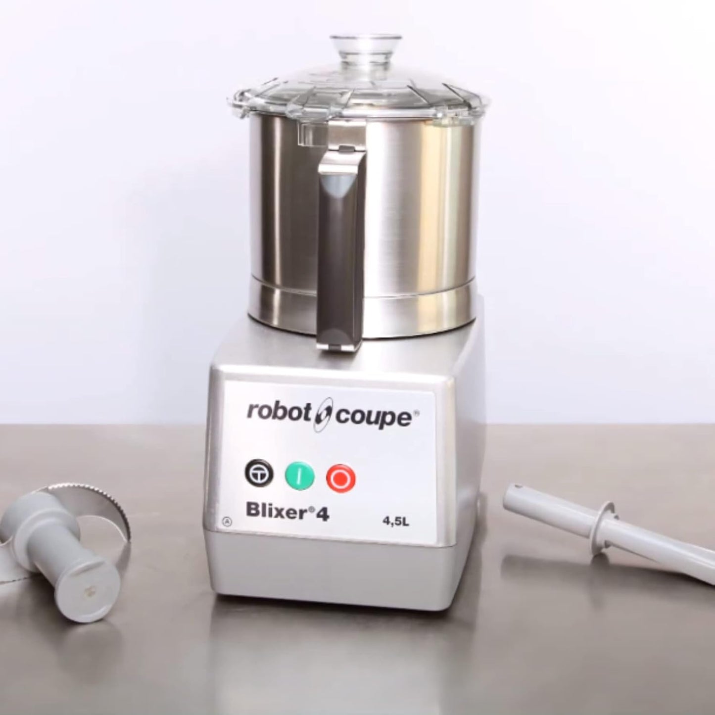 Robot Coupe BLIXER 4 Blixer Vertical Commercial High Speed Blender/Mixer, 4.5-Quart Stainless Steel Batch Bowl, 1 Speed, Stainless Steel, 120 Vol, 1-1/2 hp