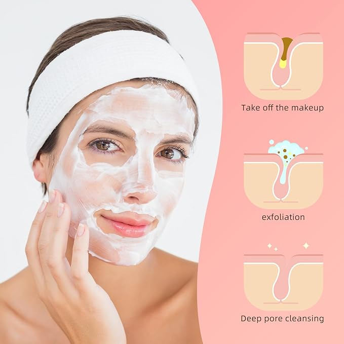 50-Count Compressed Facial Sponges, 100% Natural Cosmetic Spa Sponges for Facial Cleansing for Daily Facial Cleansing, Exfoliating Mask, Makeup Remover. Ideal for Home and Travel. (Sakura Pink)