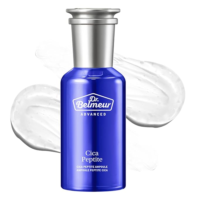 Advanced Cica Ampoule (1.7fl oz) - Soothing, Hydrating Serum for Sensitive Skin. Korean Skin Care. Centella Asiatica, Peptide Complex.