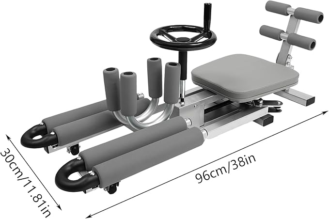 Leg Stretcher, Professional Leg Spreader Flexibility Stretching Equipment, 330LBS Heavy Duty Leg Exercises Split Machine w/Cushion Rollers, 0-210° Adjust Leg Training Tool for Gym Home