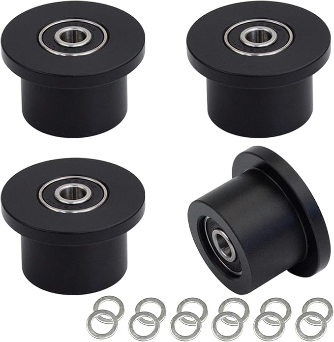 Total Gym 1700 Club Wheels/Rollers Qty for 4 Models 1000 1100, 1400, 1500, 1600, 1700, 1800, 1900, Achiever, Force, Gold, Max, Platinum, Platinum Plus, Pro, Supra, Supreme, Ultima, Ultra, XLI