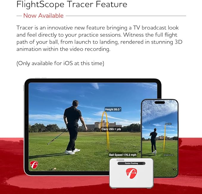 FlightScope Mevo+ Portable Golf Launch Monitor, Rangefinder and Simulator with Signature Power Bundle | 20+ Full Swing & Short Game Data Stats, 12 Courses, 17 Practice Ranges Included
