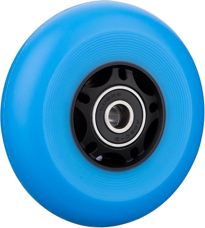 8-Pack Inline Skate Replacement Wheels 85A Outdoor Asphalt Formula Roller Blades Wheels Indoor Roller Blades Wheels with Bearings ABEC-9 & Floating Spacers